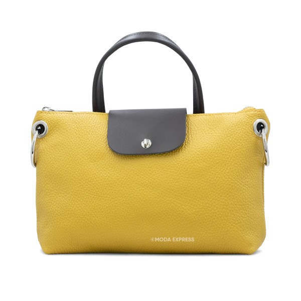 Leather Two Tone Small Handbag ITAL02114
